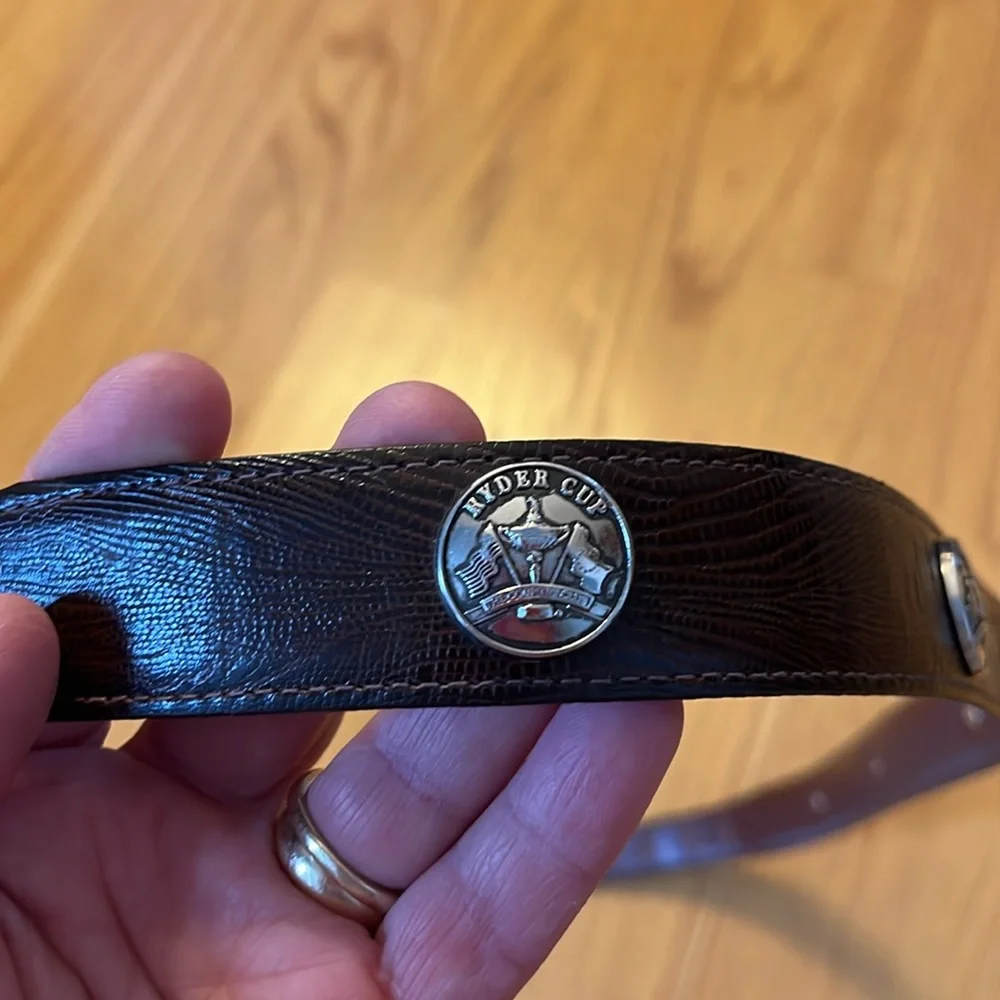 YRI lizard belt NWT made in USA Ryder Cup size 30 concho golf
